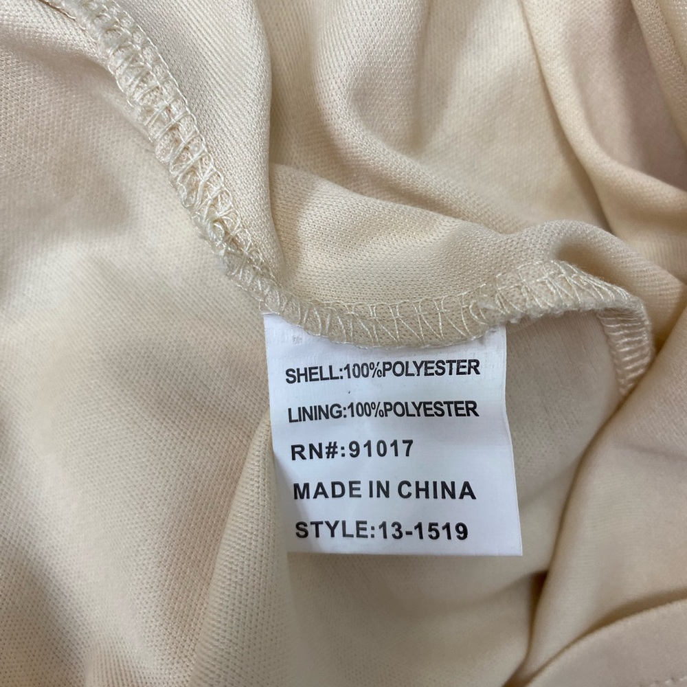 Elegant Cream Lace Maxi Sleeveless Dress‎ size S - Picture 10 of 11